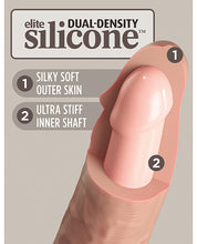 Load image into Gallery viewer, King Cock Elite 9&quot; Dual Density Silicone Cock - Light

