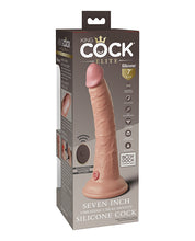 Load image into Gallery viewer, King Cock Elite 7&quot; Dual Density Vibrating Silicone Cock W/remote
