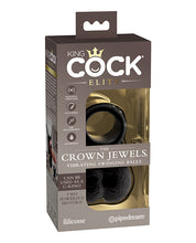 Load image into Gallery viewer, Crown Jewels Vibrating Ball Stimulation Set Black
