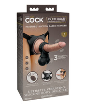 Load image into Gallery viewer, King Cock Elite Ultimate Vibrating Silicone Body Dock Kit W-remote
