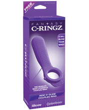 Load image into Gallery viewer, Fantasy C-ringz Ride N&#39; Glide Couples Ring - Purple
