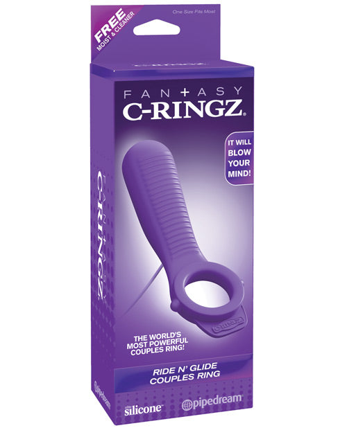 Bague pour couples Fantasy C-ringz Ride N' Glide - Violet