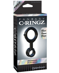 Bague Fantasy C Ringz Ironman Duo - Noir