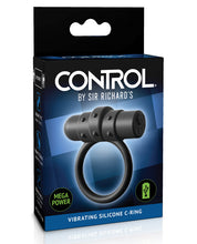Load image into Gallery viewer, Sir Richards Control Vibrating Silicone C-ring - Black
