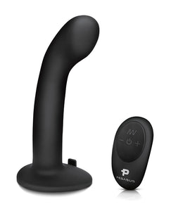 Pegasus 6" Rechargeable P-spot G-spot Peg W-adjustable Harness & Remote Set - Black
