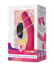 Load image into Gallery viewer, Pegasus 6&quot; Rechargeable Ripple Peg W-adjustable Harness &amp; Remote - Pink
