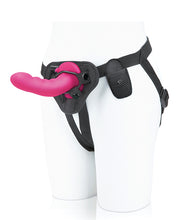 Load image into Gallery viewer, Pegasus 6&quot; Rechargeable Ripple Peg W-adjustable Harness &amp; Remote - Pink
