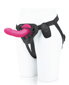 Pegasus 6" Rechargeable Ripple Peg W-adjustable Harness & Remote - Pink