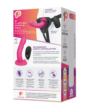 Load image into Gallery viewer, Pegasus 6&quot; Rechargeable Ripple Peg W-adjustable Harness &amp; Remote - Pink
