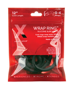 Xplay Gear Silikon 12" Slim Wrap Ring - Schwarz 2er Pack