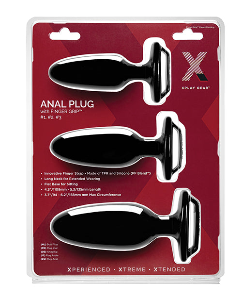 Xplay Gear Finger Grip Plug Starter Kit - Black