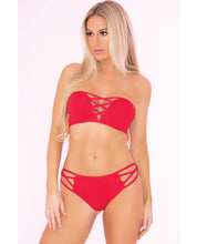 Load image into Gallery viewer, Pink Lipstick Truth Or Bare 2pc Bra Set
