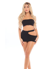 Load image into Gallery viewer, Pink Lipstick Femme Seamless Bandeau &amp; Skirt O/s
