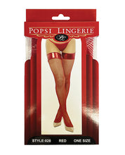Load image into Gallery viewer, Vinyl Top Fishnet Stocking O/s
