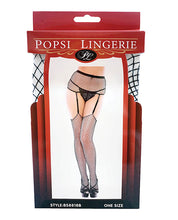Load image into Gallery viewer, Fishnet Garter Pantyhose O/s
