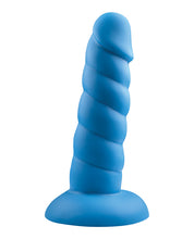 Load image into Gallery viewer, Rock Candy Suga Daddy Silicone Dildo - Blue
