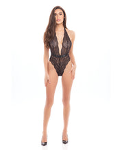 Load image into Gallery viewer, Rene Rofe Daring Darling Lace Teddy Black
