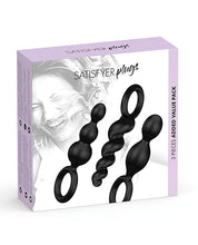 Charger l&#39;image dans la visionneuse de la galerie, Satisfyer Plug Set Of 3 - Black
