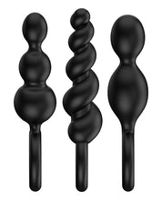 Charger l&#39;image dans la visionneuse de la galerie, Satisfyer Plug Set Of 3 - Black
