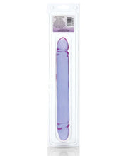 Load image into Gallery viewer, 12&quot; Reflective Gel Smooth Double Dong - Lavender
