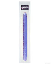 Load image into Gallery viewer, 17&quot; Slim Jim Duo Veined Super Slim Dong - Reflective Gel Purple
