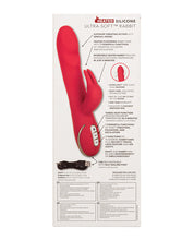 Load image into Gallery viewer, Jack Rabbit Signature Heated Silicone Ultra-soft Rabbit - Red

