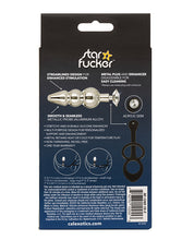 Afbeelding laden in Galerijviewer, Star Fucker Beaded Gem Plug W-silicone Enhancer - Black
