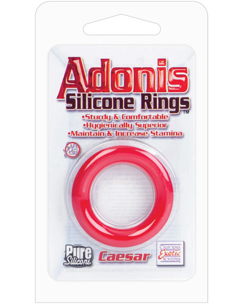 Anello in silicone Adonis Caesar - Rosso