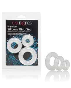 Premium Silikon Ring Set Pack of 3 - Clear