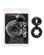 Cargue la imagen en el visor de la galería, Anillo de Silicona de Doble Placer Ultra Stretch - Negro para Resistencia
