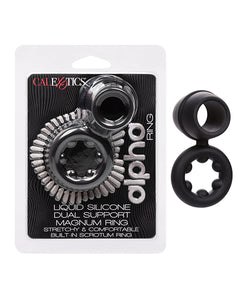 Anillo de Silicona de Doble Placer Ultra Stretch - Negro para Resistencia