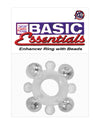 Basic Essentials Enhancer Ring W/beads - Clear