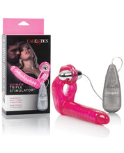 Load image into Gallery viewer, The Ultimate Triple Stimulator Flexible Dong W-cock Ring - Pink
