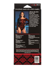 Load image into Gallery viewer, Scandal Off The Shoulder Body Suit - Black
