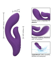 Load image into Gallery viewer, Stella Liquid Silicone Dual Pleaser - Purple
