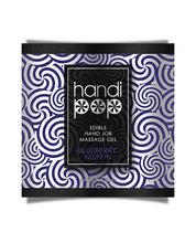 Load image into Gallery viewer, Handipop Hand Job Massage Gel Single Use Packet - 6 Ml Blueberry Muffin
