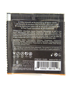 Sensuva Ultra Thick Hybrid Personal Moisturizer Single Use Packet - 6 Ml Blueberry Muffin