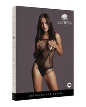 Load image into Gallery viewer, Shots Le Desir Contrast Net Teddy Black O-s

