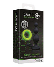 Indlæs billede i gallerifremviser, Shots Ouch Beads Butt Plug W-cock Ring - Glow In The Dark
