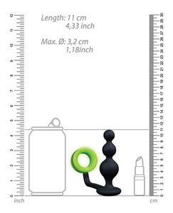 Plug Anal com Anel Peniano de Contas que Brilha no Escuro