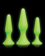 Load image into Gallery viewer, Shots Ouch Butt Plug Set - Glow In The Dark
