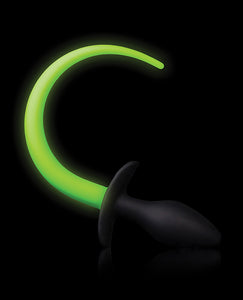 Glow-in-the-Dark Puppy Tail Plug by Shots Ouch