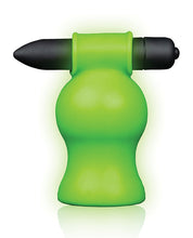 Load image into Gallery viewer, Glow-in-the-Dark Vibrating Head Masturbator by Shots Ouch
