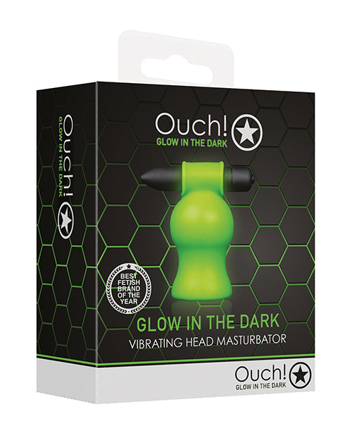 Shots Ouch Vibrating Head Masturbator - Glow In The Dark