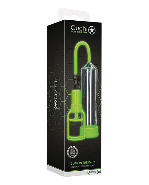 Bomba de pene para principiantes Glowing Pleasure - ¡Ouch! Serie Confort