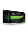 Glow-in-the-Dark 8" Textured Curved Hollow Strap-On by Shots Ouch