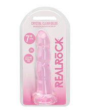 Încărcați imaginea în vizualizatorul Galerie, Shots Realrock Crystal Clear Non Realistic 7&quot; Dildo - Pink
