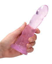 Load image into Gallery viewer, Shots Realrock Crystal Clear Non Realistic 7&quot; Dildo - Pink
