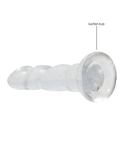 Load image into Gallery viewer, Shots Realrock Crystal Clear 7&quot; Rippled Dildo - Transparent
