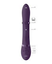 Load image into Gallery viewer, Shots Vive Halo Up &amp; Down Ring G-spot Rabbit - Purple
